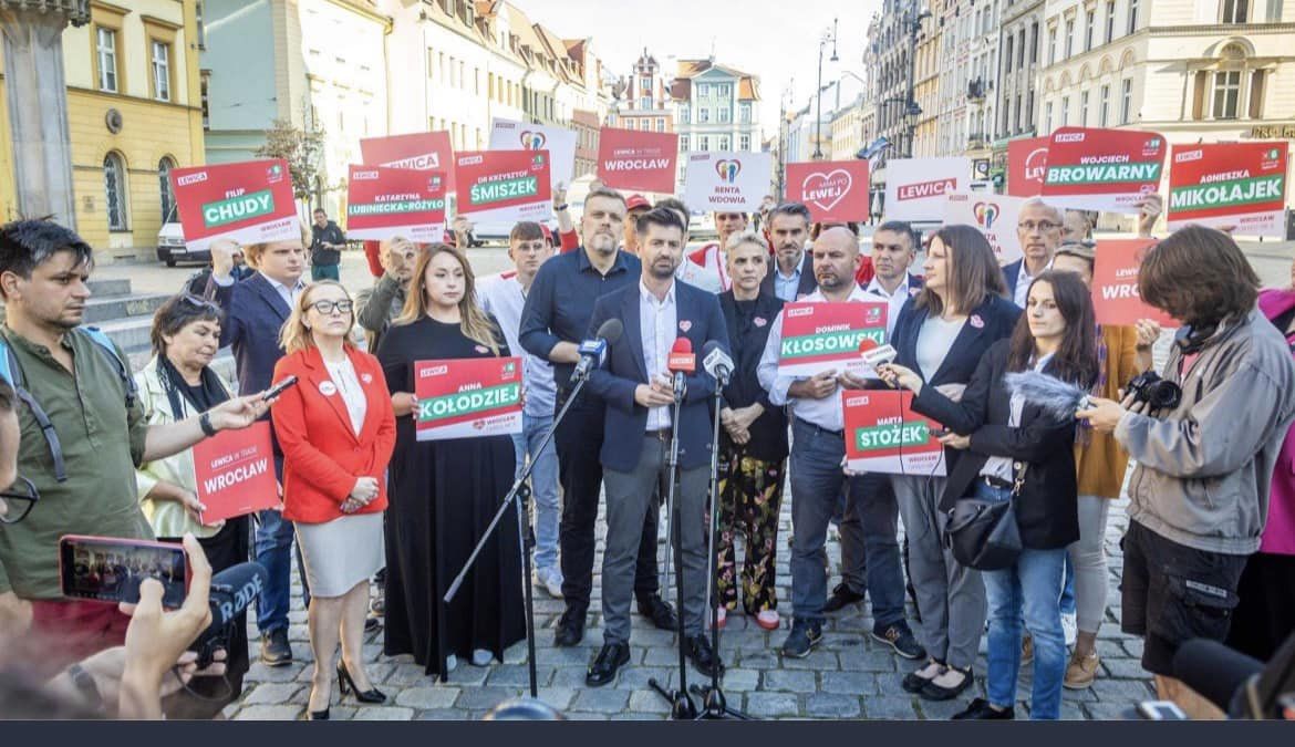 2023 09 20 Konferencja prasowa we Wrocławiu z udziałem Adriana Zandberga 2